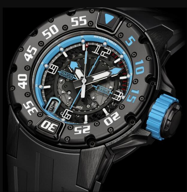 Review Replica Richard Mille RM 028 Diver Argentina Black Titanium Watch